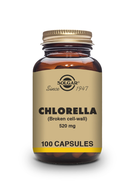 Kosttilskudd fra Solgar med Chlorella 520mg