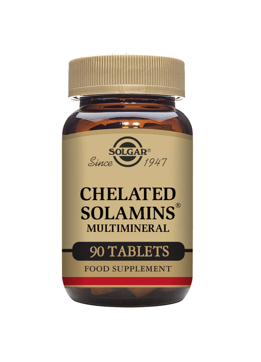 Kosttilskudd fra Solgar med chelated solamins multimineral
